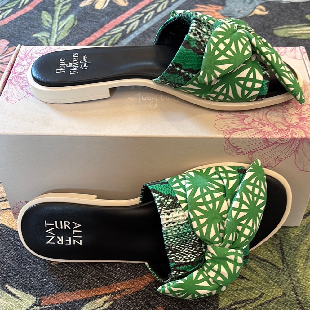 Hope for Flowers by Tracy Reese green sandals